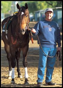 Matt with racehorse